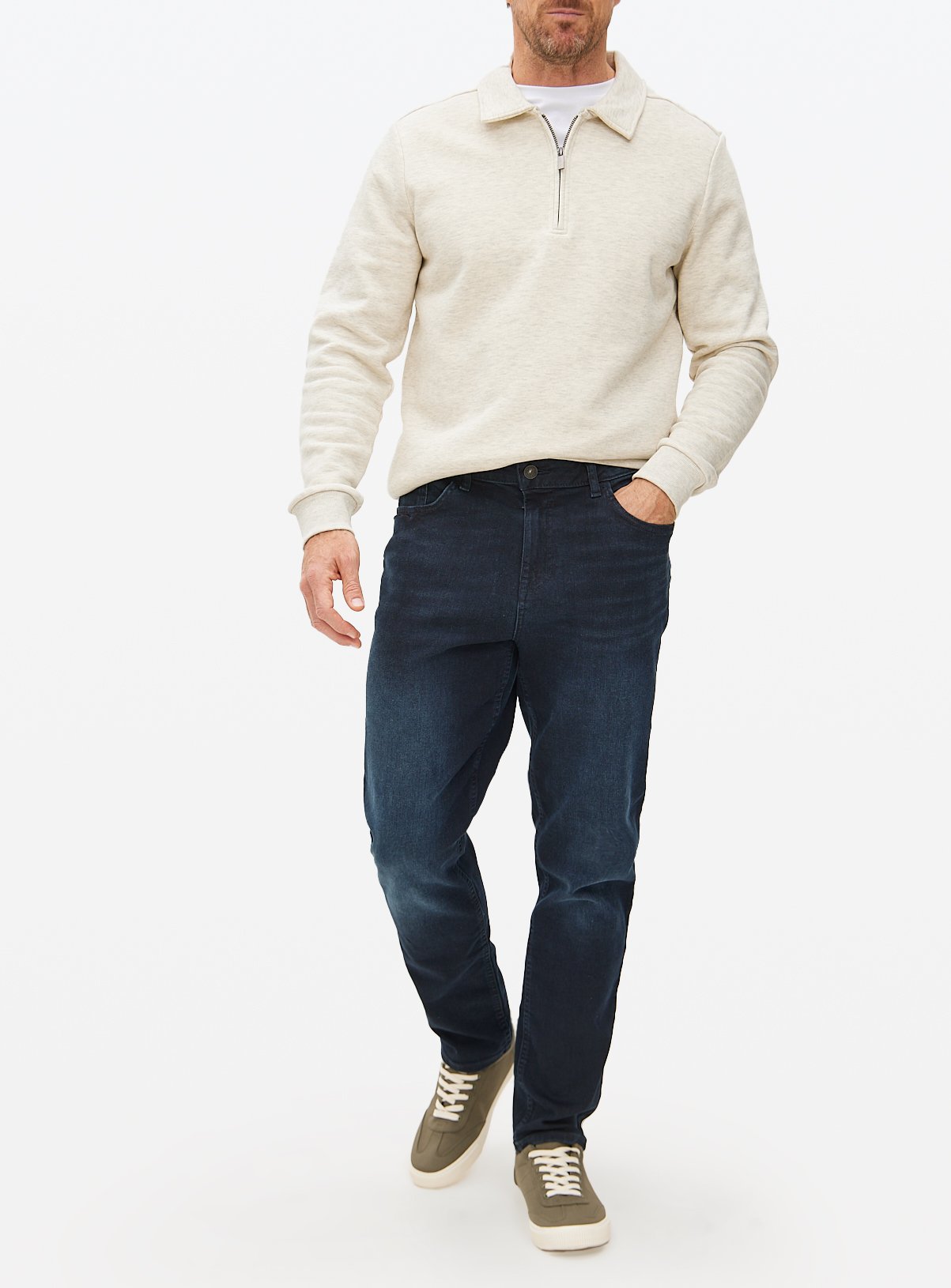Free Fit Dark Denim Slim Fit Jeans 32L - Image 1 thumbnail